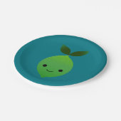 Niedlich Kawaii Limon Pappteller (Schrägansicht)