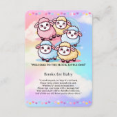 Niedlich Kawaii Little Lamb Baby Dusche Begleitkarte (Vorderseite)