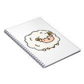 Niedlich Kawaii Little Lamb Notizblock (Rechte Seite)
