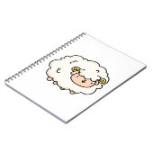 Niedlich Kawaii Little Lamb Notizblock (Linke Seite)