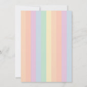 Niedlich Kawaii Little Rainbow Sunshine Kindergebu Einladung (Rückseite)