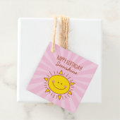 Niedlich Kawaii Little Sunshine Pink Happy Birthda Geschenkanhänger (Beispiel)