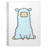 Niedlich Kawaii Llama Notizblock (Vorderseite)