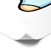 Niedlich Kawaii Llama Poster (Ecke)