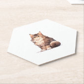 Niedlich Kawaii Maine Coon Big Cat Untersetzer (angewinkelt)