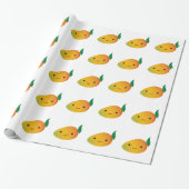 Niedlich Kawaii Mango Geschenkpapier (Ungerollt)