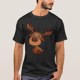 Niedlich Kawaii Moose Elk Deer Funny Alaska Moose T-Shirt