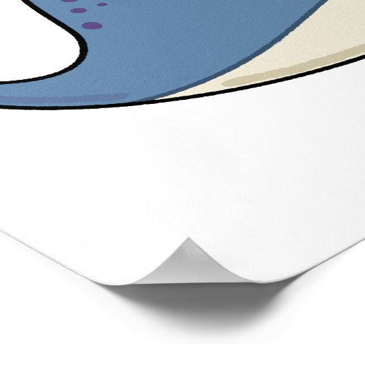 Niedlich Kawaii Narwhal Poster (Ecke)