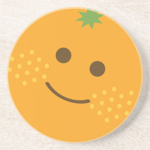 Niedlich kawaii Orange Getränkeuntersetzer
