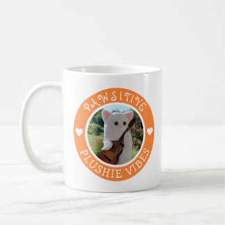 Niedlich Kawaii Orange Pawsitive Plushie Vibes Fot Kaffeetasse