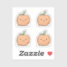 Niedlich Kawaii Orange Watercolor Pumpkin