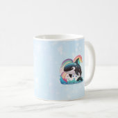 Niedlich Kawaii Orca Killer Whale Rainbows Schmett Kaffeetasse (VorderseiteRechts)
