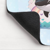 Niedlich Kawaii Orca Killer Whale Rainbows Schmett Mousepad (Ecke)