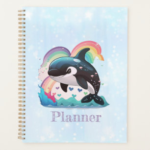 Niedlich Kawaii Orca Killer Whale Rainbows Schmett Planer