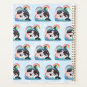 Niedlich Kawaii Orca Killer Whale Rainbows Schmett Planer (Rückseite)