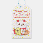Niedlich Kawaii Oriental Lucky Cat Birthday Party Geschenkanhänger (Vorderseite)