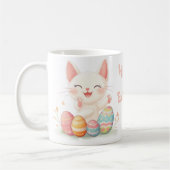 Niedlich Kawaii Osterkatze Tasse - Pastell Kitty O (Links)