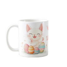 Niedlich Kawaii Osterkatze Tasse - Pastell Kitty O