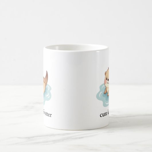 Niedlich Kawaii Otter Kaffeetasse (Mittel)