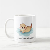 Niedlich Kawaii Otter Kaffeetasse (Links)