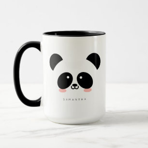 Niedlich Kawaii Panda Name hinzufügen Tasse