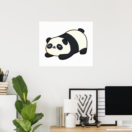 Niedlich Kawaii Panda Poster (Heimbüro)