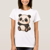 Niedlich Kawaii Panda T - Shirt (Vorderseite)