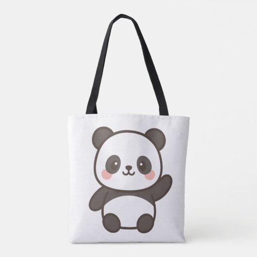 Niedlich Kawaii Panda Tote Bag 🐼 👜 Tasche (Rückseite)