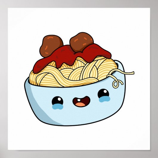 Niedlich Kawaii Pasta Poster (Vorne)