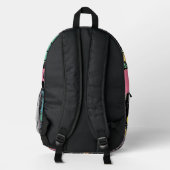 Niedlich Kawaii Pastel Goth Patchwork Creepy Cat Bedruckter Rucksack (Rückseite)