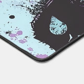 Niedlich Kawaii Pastel Goth Patchwork Creepy Cat Schreibtischunterlage (Ecke)