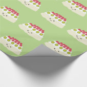 Niedlich Kawaii Pavlova Geschenkpapier (Ecke)