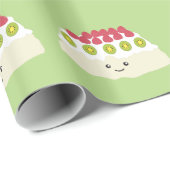 Niedlich Kawaii Pavlova Geschenkpapier (Rolleneckpunkt)