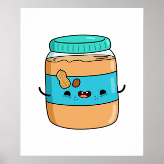 Niedlich Kawaii Peanut Butter Poster