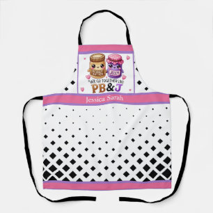 Niedlich Kawaii Peanut Butter und Jelly Schürze