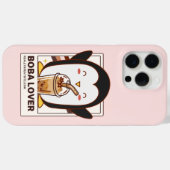 Niedlich Kawaii Penguin Boba Lover Case-Mate iPhone Hülle (Rückseite (Horizontal))