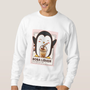 Niedlich Kawaii Penguin Boba Lover Sweatshirt