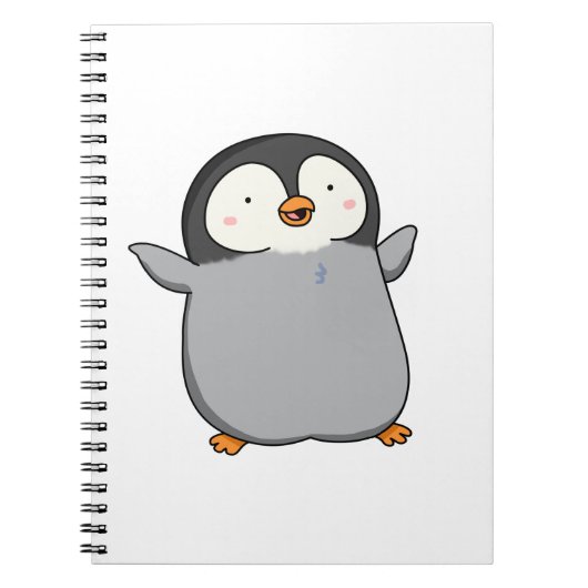 Niedlich Kawaii Penguin Notizblock (Vorderseite)