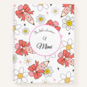 Niedlich Kawaii Personalisiert Kids Name Notebook Notizblock (Vorderseite)