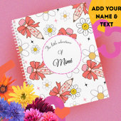 Niedlich Kawaii Personalisiert Kids Name Notebook Notizblock
