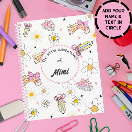 Niedlich Kawaii Personalisiert Kids Name Notebook Notizblock