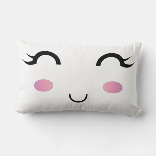 Niedlich Kawaii Pillow Lendenkissen (Rückseite)