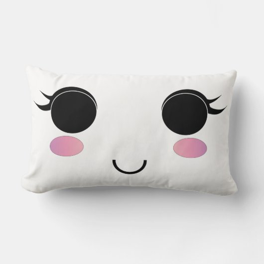 Niedlich Kawaii Pillow Lendenkissen (Vorderseite)