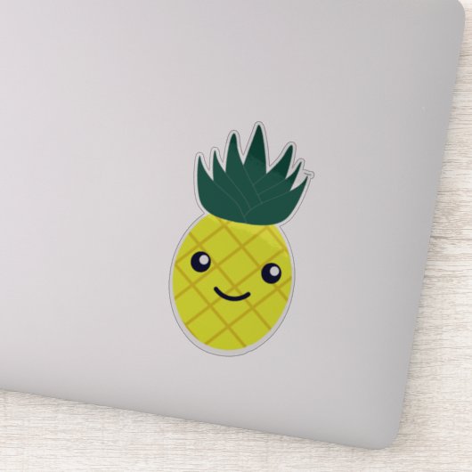 Niedlich Kawaii Pineaple Aufkleber (Detail)