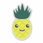 Niedlich Kawaii Pineaple Aufkleber (Vorderseite)