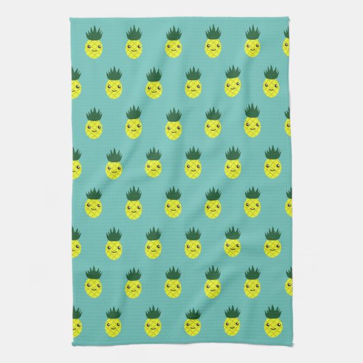 Niedlich Kawaii Pineaple Geschirrtuch (Vertikal)