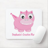 Niedlich Kawaii Pink Dino Mousepad (Mit Mouse)