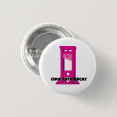 Niedlich Kawaii Pink Guillotine 1 1/4" Schaltfläch Button (Vorne & Hinten)