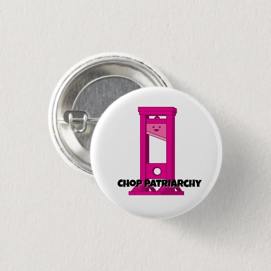 Niedlich Kawaii Pink Guillotine 1 1/4" Schaltfläch Button (Vorne & Hinten)