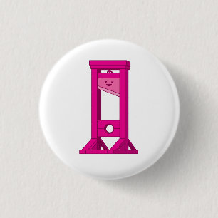 Niedlich Kawaii Pink Guillotine 1 1/4" Schaltfläch Button